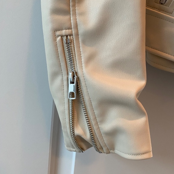 Zara faux leather moto jacket - Picture 4 of 6